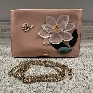Kate Spade Swamped Magnolia Sima Clutch Crossbody
